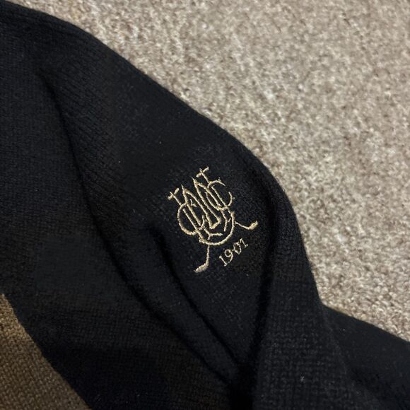 Peter Scott Cashmere Sweater Made in Scotland UMCC Argyle Men's 46 - Montclair - Picture 2 of 9